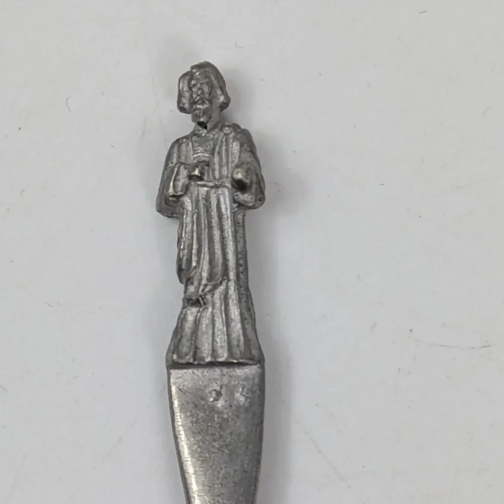 Vtg Apostle Napoleon Last Supper Collectible Spoons Lot of 4 Chrome Demitasse